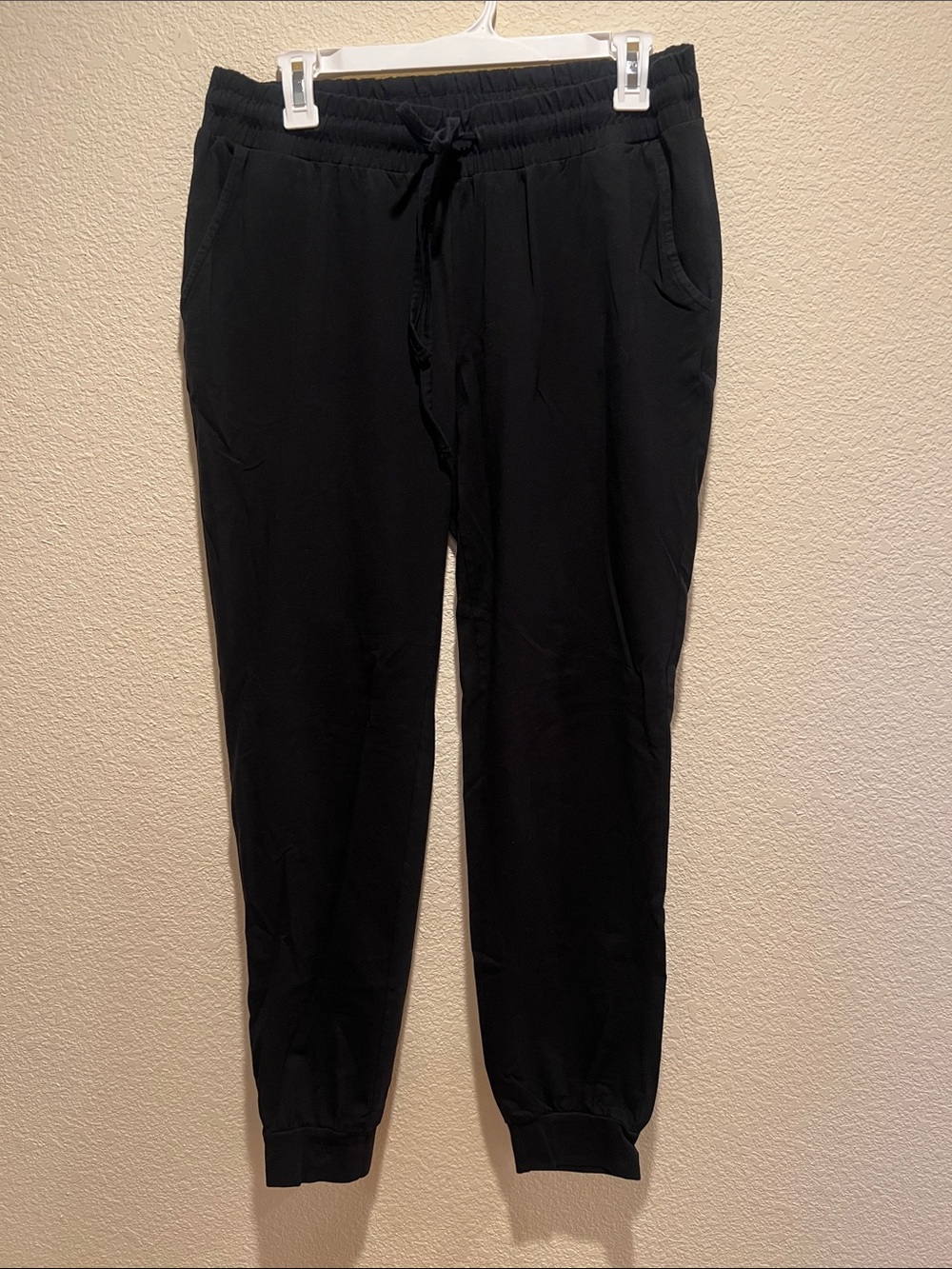 Women’s Black Jogger Pants - Elastic Waist with Drawstring